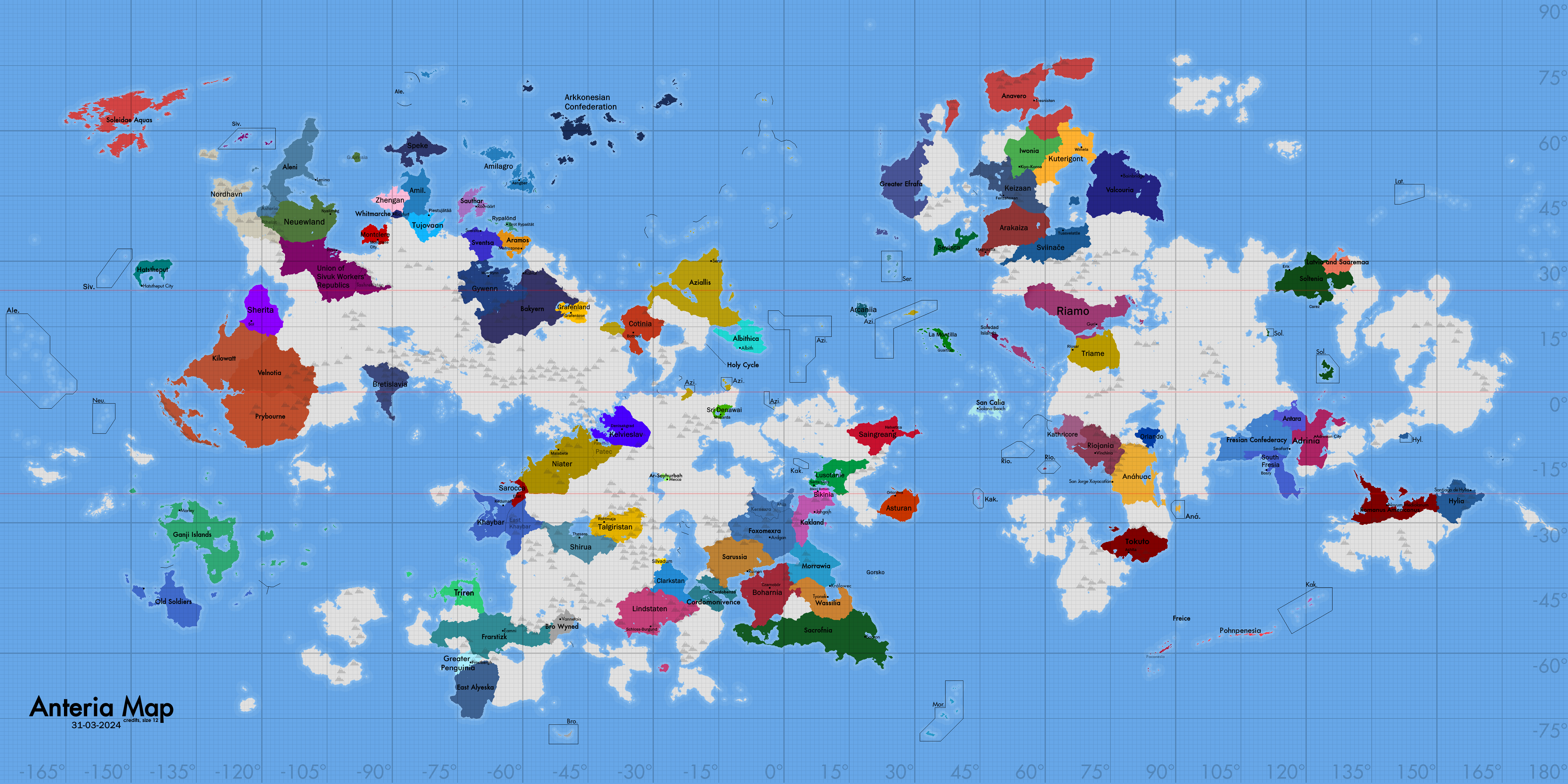 Anteria World Map